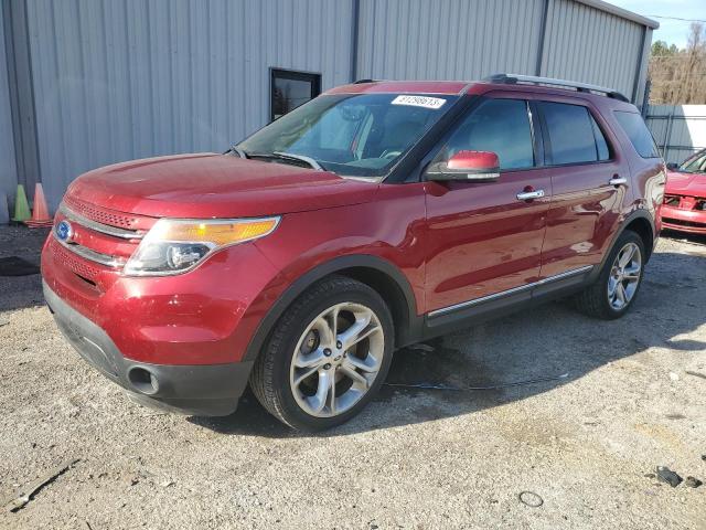 1FM5K7F83FGB82830 - 2015 FORD EXPLORER LIMITED RED photo 1