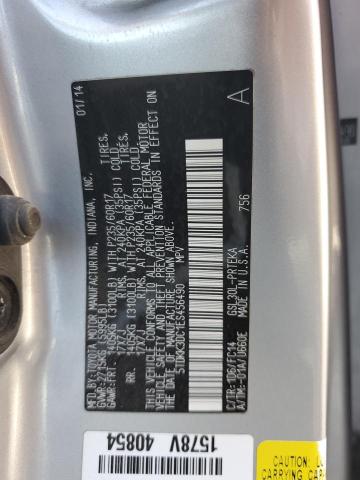 5TDKK3DC1ES456490 - 2014 TOYOTA SIENNA LE ვერცხლისფერი ფოტო 13