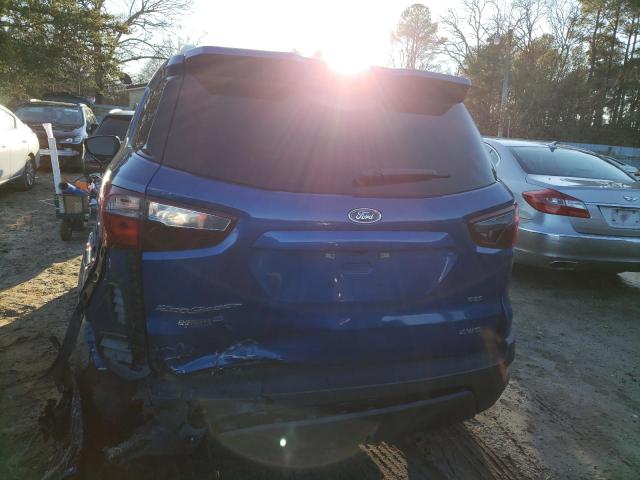 MAJ6S3JL5KC279547 - 2019 FORD ECOSPORT SES BLUE photo 6