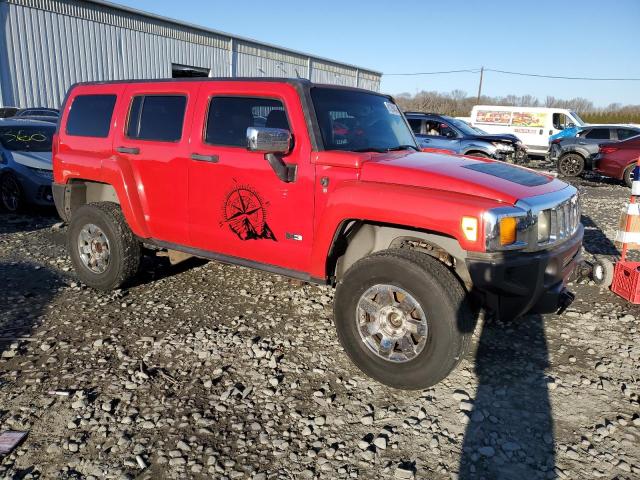 5GTDN136068274942 - 2006 HUMMER H3 RED photo 4