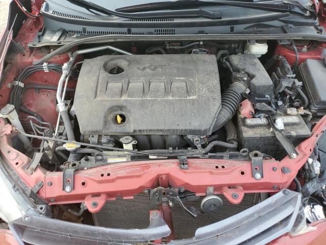 2T1BURHE3GC704999 - 2016 TOYOTA COROLLA L RED photo 11