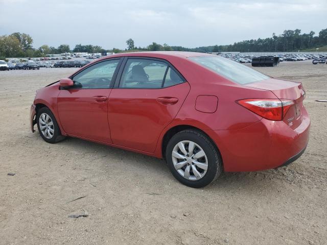2T1BURHE3GC704999 - 2016 TOYOTA COROLLA L RED photo 2