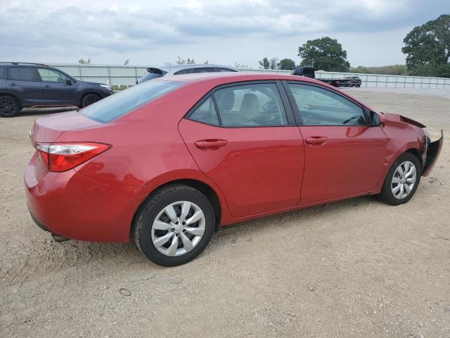 2T1BURHE3GC704999 - 2016 TOYOTA COROLLA L RED photo 3