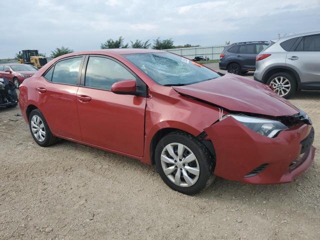 2T1BURHE3GC704999 - 2016 TOYOTA COROLLA L RED photo 4