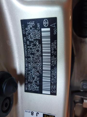 JTDKN3DU6B1399843 - 2011 TOYOTA PRIUS GOLD photo 12