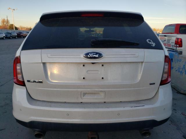 2FMDK4JC4EBA59775 - 2014 FORD EDGE SEL WHITE photo 6