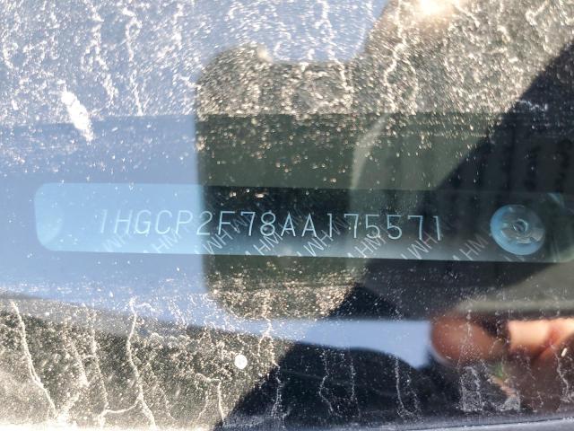 1HGCP2F78AA175571 - 2010 HONDA ACCORD EX SILVER photo 12