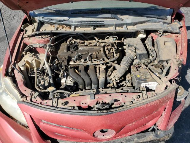 2T1BU4EE0BC581291 - 2011 TOYOTA COROLLA BASE 红色 照片 11