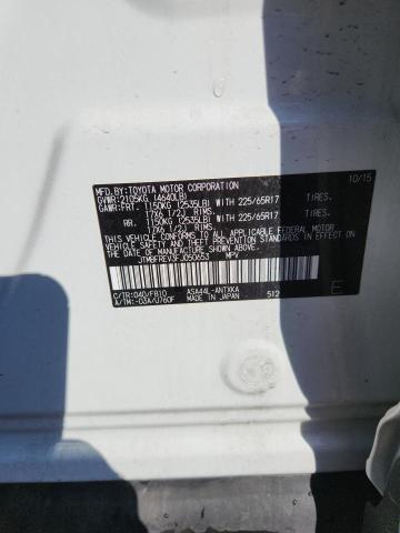 JTMBFREV3FJ050653 - 2015 TOYOTA RAV4 LE WHITE photo 13