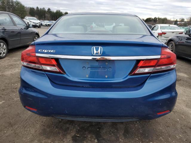 19XFB2F58DE203170 - 2013 HONDA CIVIC LX BLUE photo 6