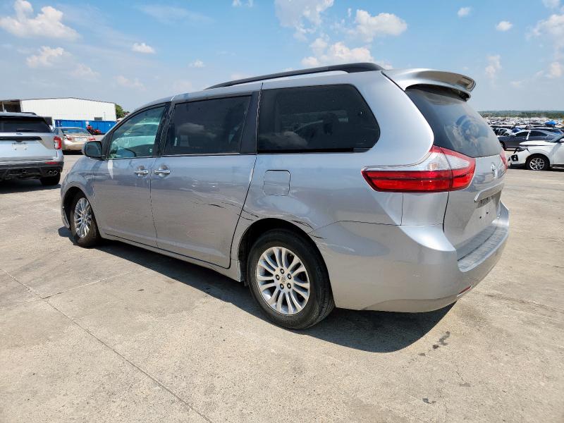 5TDYK3DC6FS558976 - 2015 TOYOTA SIENNA XLE SILVER photo 2