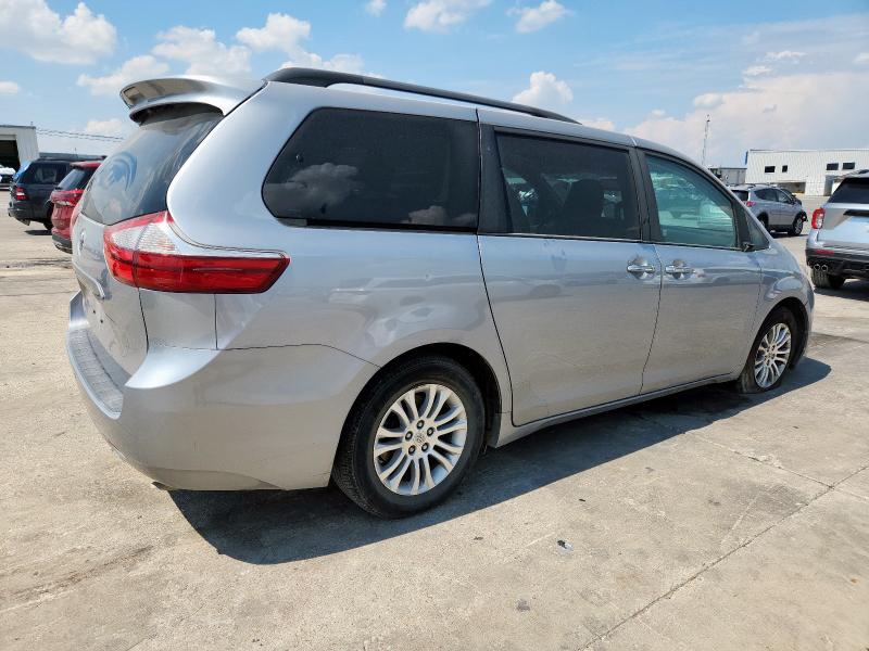 5TDYK3DC6FS558976 - 2015 TOYOTA SIENNA XLE SILVER photo 3
