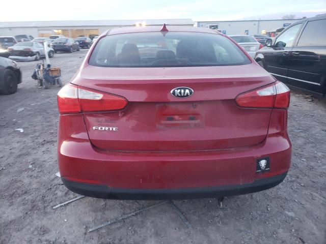 KNAFK4A65G5570388 - 2016 KIA FORTE LX RED photo 6