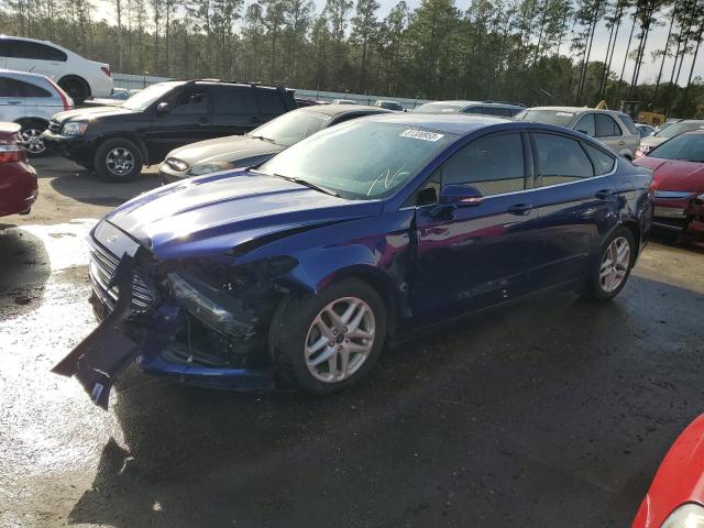 3FA6P0H72FR306994 - 2015 FORD FUSION SE BLUE photo 1