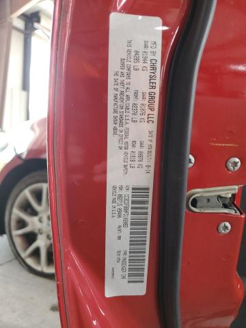 1C3CDFBB0FD102083 - 2015 DODGE DART SXT RED photo 13