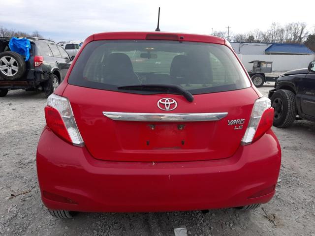 JTDKTUD31DD543934 - 2013 TOYOTA YARIS RED photo 6