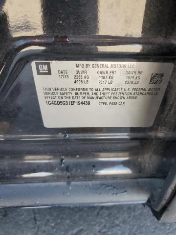 1G4GD5G31EF194439 - 2014 BUICK LACROSSE PREMIUM 黑色 照片 12