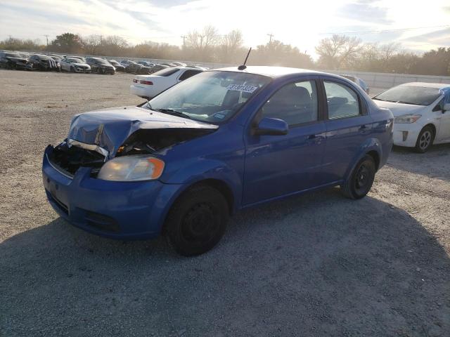 KL1TD5DE9AB104164 - 2010 CHEVROLET AVEO LS BLUE photo 1