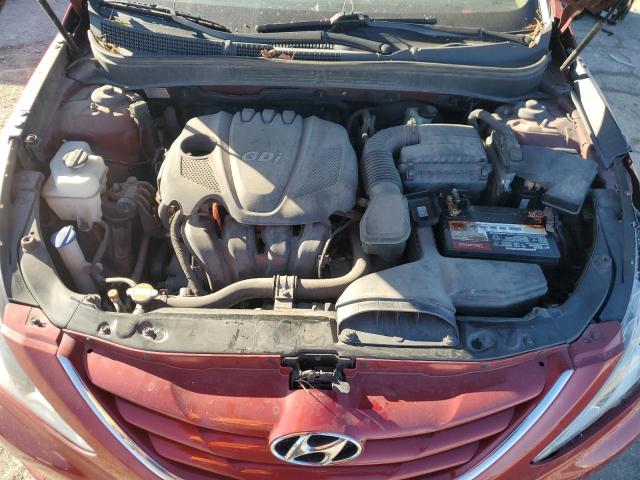 5NPEB4AC4CH416740 - 2012 HYUNDAI SONATA GLS BURGUNDY photo 11