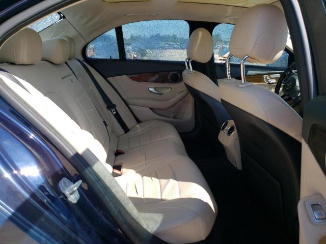 55SWF4KB9GU104186 - 2016 MERCEDES-BENZ C 300 4MATIC BLUE photo 10