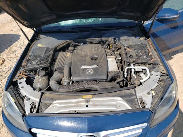 55SWF4KB9GU104186 - 2016 MERCEDES-BENZ C 300 4MATIC BLUE photo 11