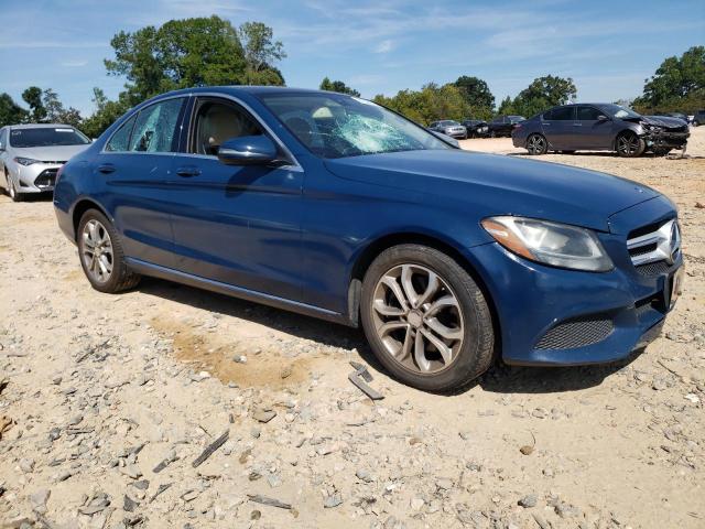 55SWF4KB9GU104186 - 2016 MERCEDES-BENZ C 300 4MATIC BLUE photo 4