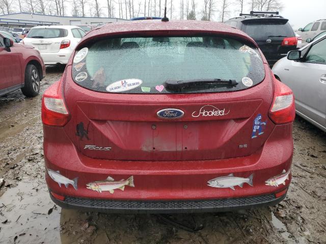 1FADP3K28DL301719 - 2013 FORD FOCUS SE RED photo 6