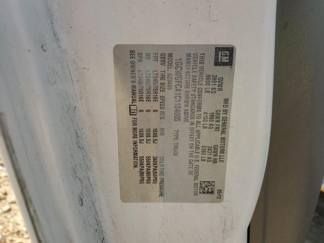 1GCWGFCA1C1184005 - 2012 CHEV EXPRESS G2500 WHITE photo 13