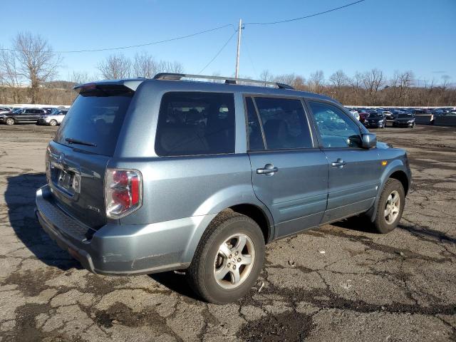 2HKYF18576H510753 - 2006 HONDA PILOT EX BLUE photo 3