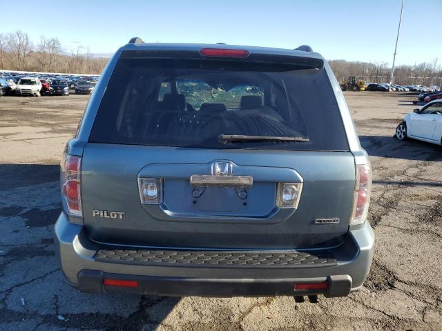 2HKYF18576H510753 - 2006 HONDA PILOT EX BLUE photo 6