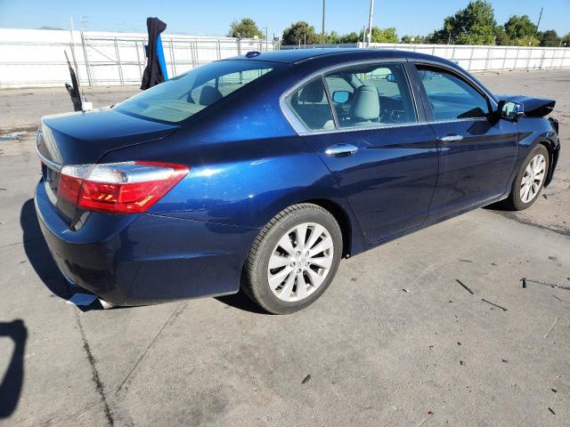 1HGCR2F8XEA055036 - 2014 HONDA ACCORD EXL BLUE photo 3