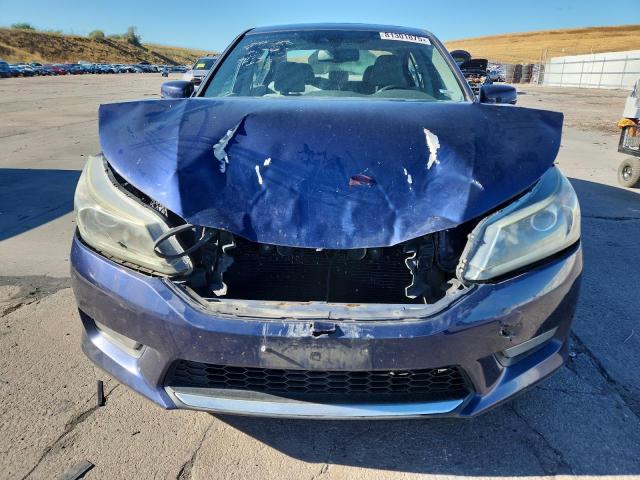 1HGCR2F8XEA055036 - 2014 HONDA ACCORD EXL BLUE photo 5
