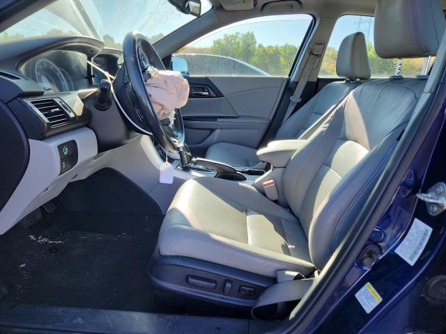 1HGCR2F8XEA055036 - 2014 HONDA ACCORD EXL BLUE photo 7