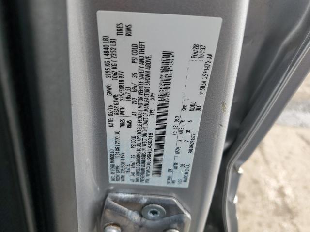 1FMCU9J96HUA60318 - 2017 FORD ESCAPE TITANIUM SILVER photo 13