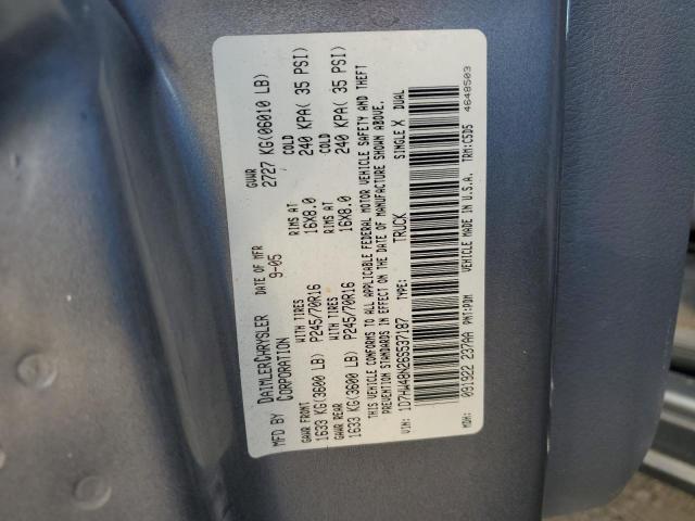 1D7HW48N26S537187 - 2006 DODGE DAKOTA QUAD SLT GRAY photo 12