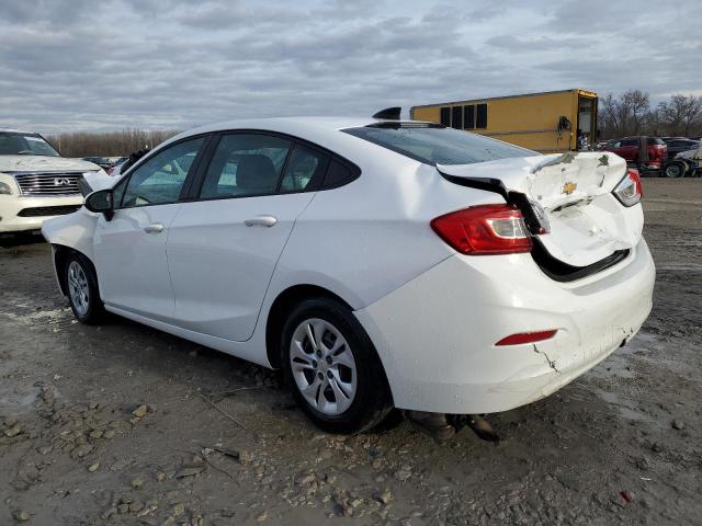 1G1BJ5SM2K7103314 - 2019 CHEVROLET CRUZE WHITE photo 2