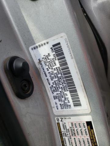 5Y2SL65816Z460466 - 2006 PONTIAC VIBE ვერცხლისფერი ფოტო 12