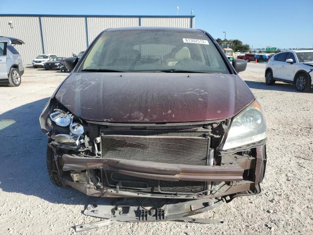 5FNRL38229B039550 - 2009 HONDA ODYSSEY LX BURGUNDY photo 5