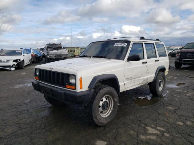 1J4FF28S5YL243656 - 2000 JEEP CHEROKEE SE WHITE photo 1