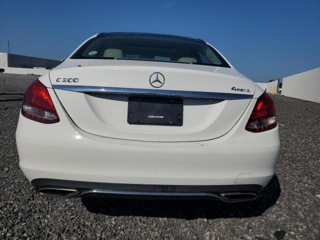 WDDWF4KBXGR142642 - 2016 MERCEDES-BENZ C 300 4MATIC WHITE photo 6