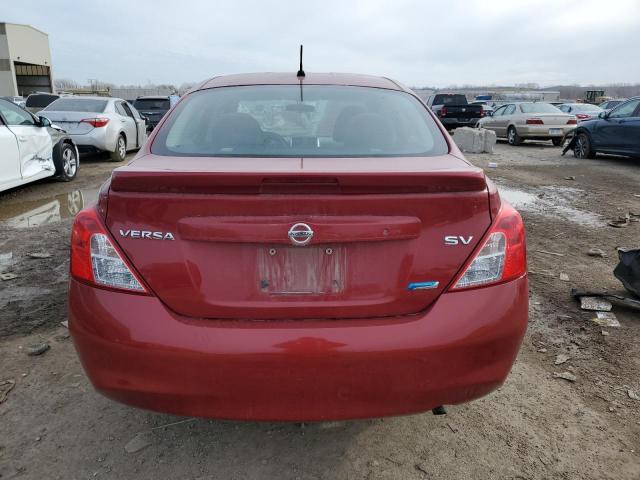 3N1CN7AP9EL848121 - 2014 NISSAN VERSA S BURGUNDY photo 6