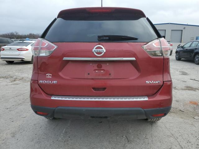 5N1AT2MV0FC893741 - 2015 NISSAN ROGUE S RED photo 6