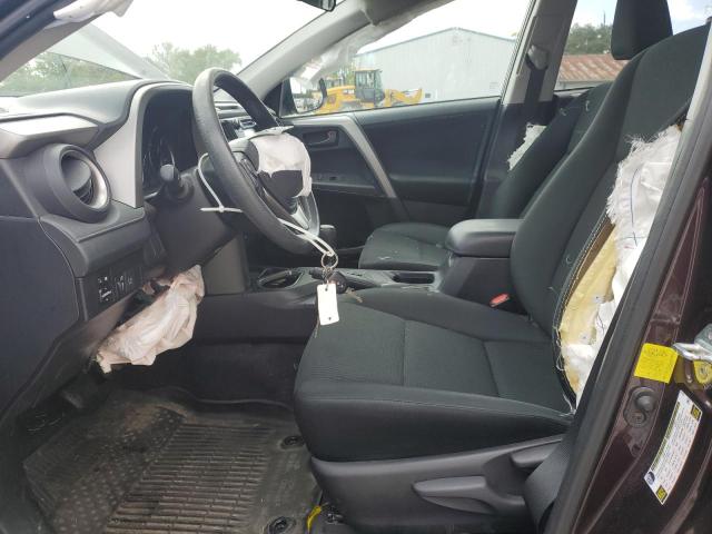 2T3ZFREV3JW499002 - 2018 TOYOTA RAV4 LE Темно-червоний фото 7