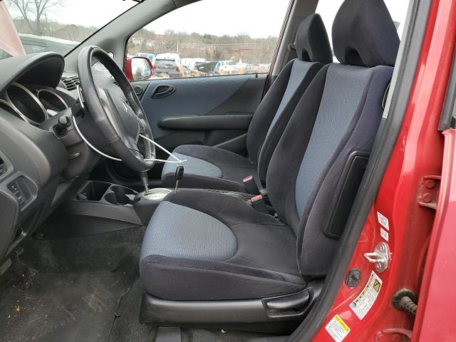 JHMGD38627S064552 - 2007 HONDA FIT S წითელი ფოტო 7