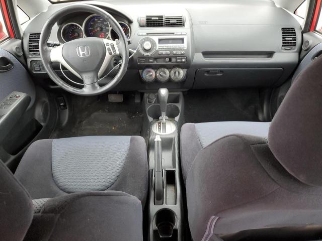 JHMGD38627S064552 - 2007 HONDA FIT S წითელი ფოტო 8