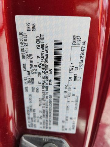 1FMCU0HX6DUD89160 - 2013 FORD ESCAPE SEL RED photo 14