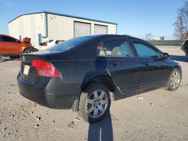 1HGFA16548L105345 - 2008 HONDA CIVIC LX BLACK photo 3