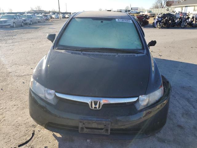 1HGFA16548L105345 - 2008 HONDA CIVIC LX BLACK photo 5