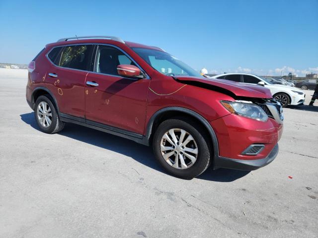 KNMAT2MTXFP511016 - 2015 NISSAN ROGUE S RED photo 4