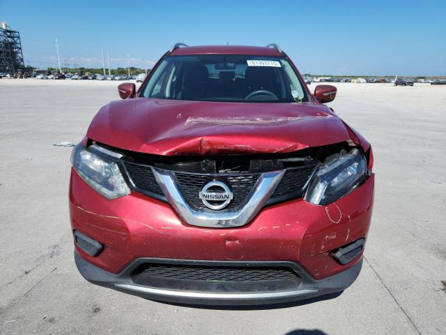 KNMAT2MTXFP511016 - 2015 NISSAN ROGUE S RED photo 5